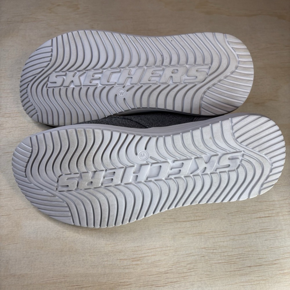 Skechers Men's Gray Relaxed Fit Memory Foam Air Cooled Slip-On Shoes Size 8 Wide - Picture 7 of 8